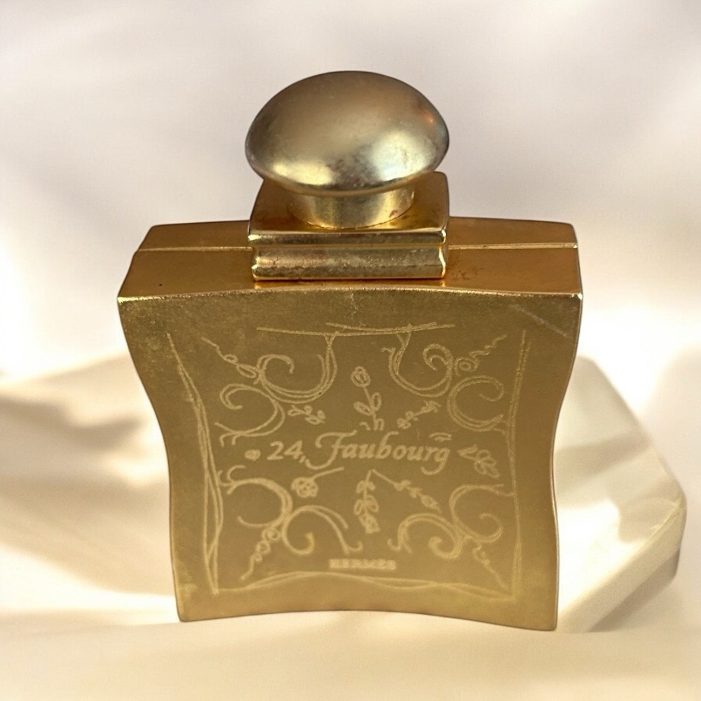 Hermes vintage perfume metal bottle